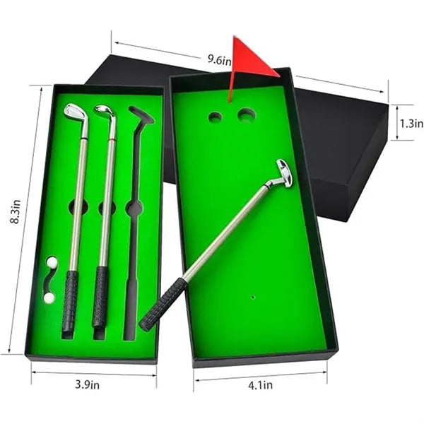 Mini Desktop Golf Ball Pen Gift Set