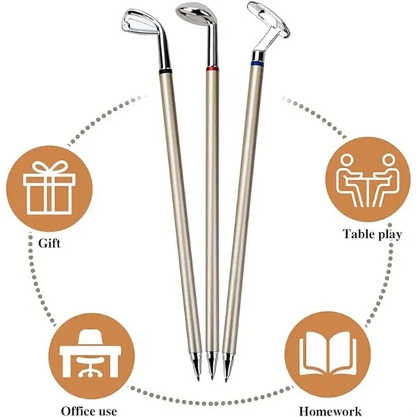 Mini Desktop Golf Ball Pen Gift Set