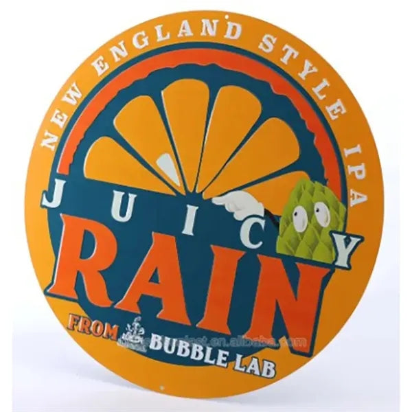 12" Round Tin Sign