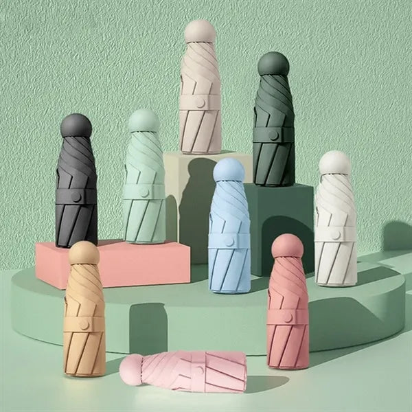 Mini Pocket Foldable Anti-Uv Capsule Umbrella