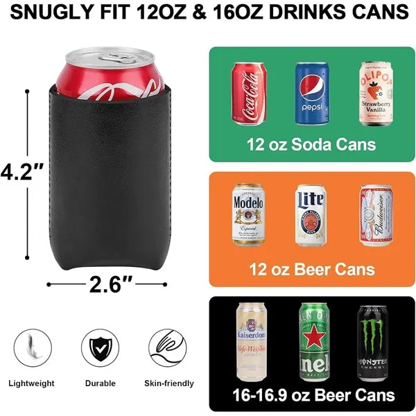 12 OZ Premium Leatherette Drink Sleeve
