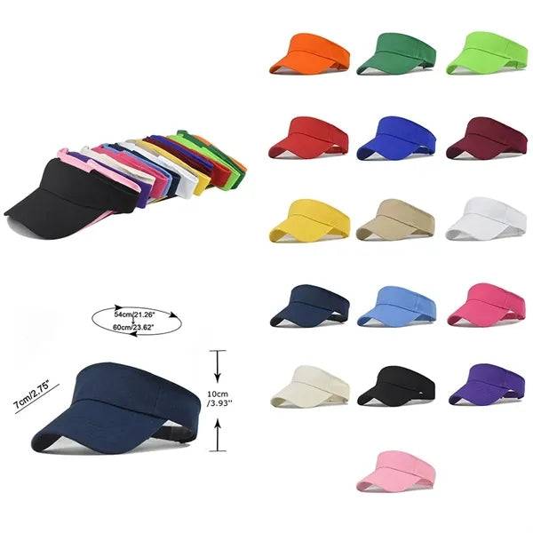 Empty Top Cotton Sports Sun Hat