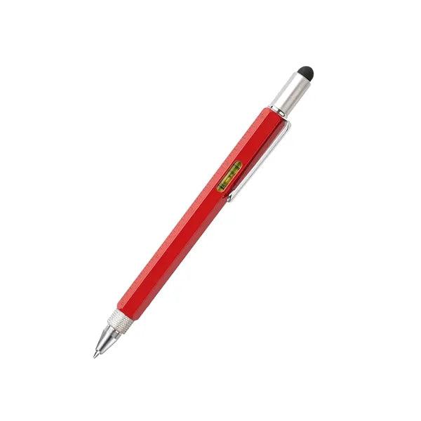 Multifunction Metal Tool Pen 6-in-1 With Ruler-Level Gauge