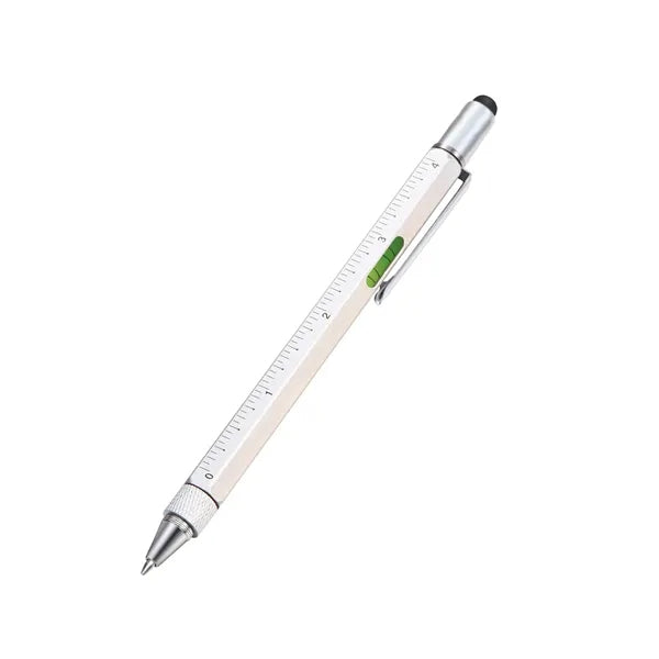Multifunction Metal Tool Pen 6-in-1 With Ruler-Level Gauge