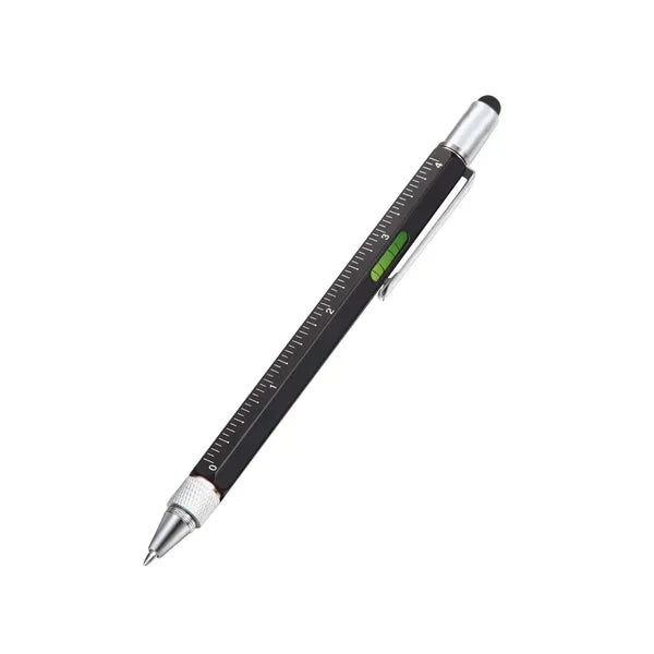 Multifunction Metal Tool Pen 6-in-1 With Ruler-Level Gauge