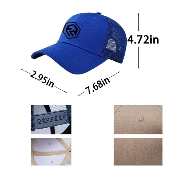Pure Cotton Breathable Travel Shade Embroidered Cap