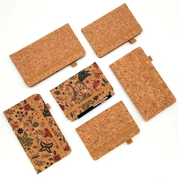 200 Pages Recycled A5 Cork Journal Notebook