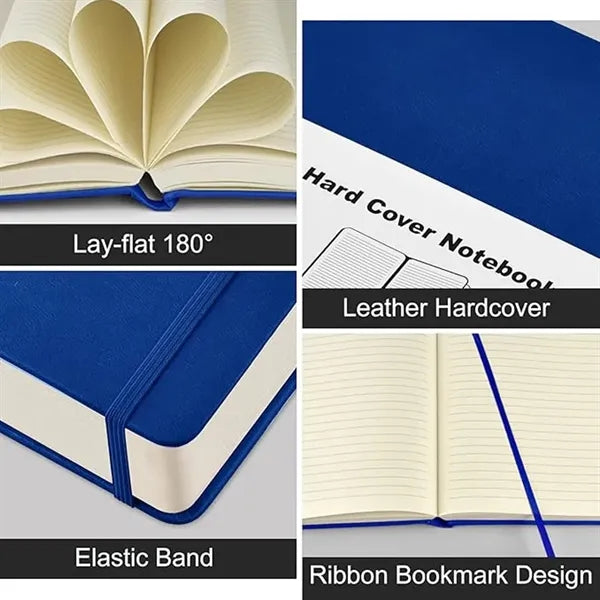 Hardcover Notebook Journal w/Elastic Bookmark Band