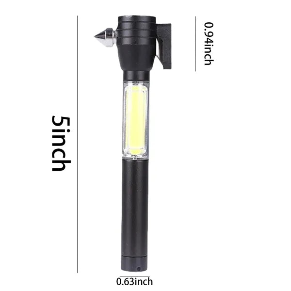 Multi Function Flash Light Solar Powered Flashlight Seatbelt