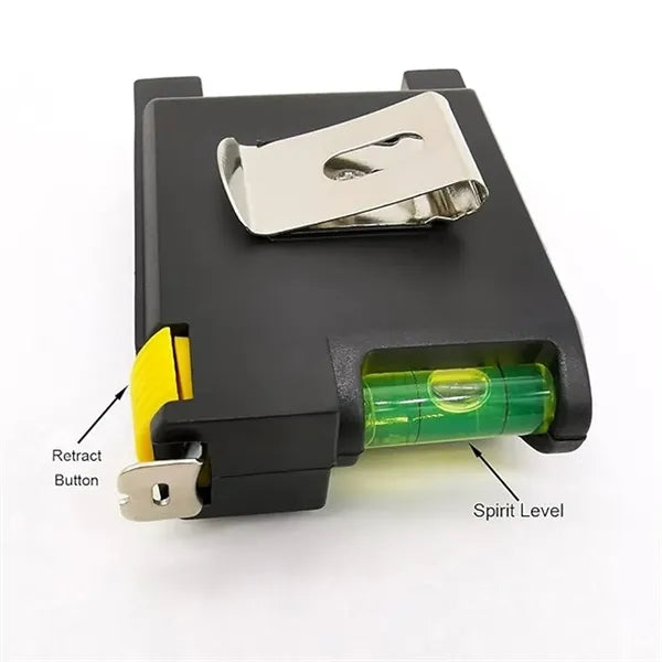 Precision 4-in1 Tape Measure with Level,Paper & Pen