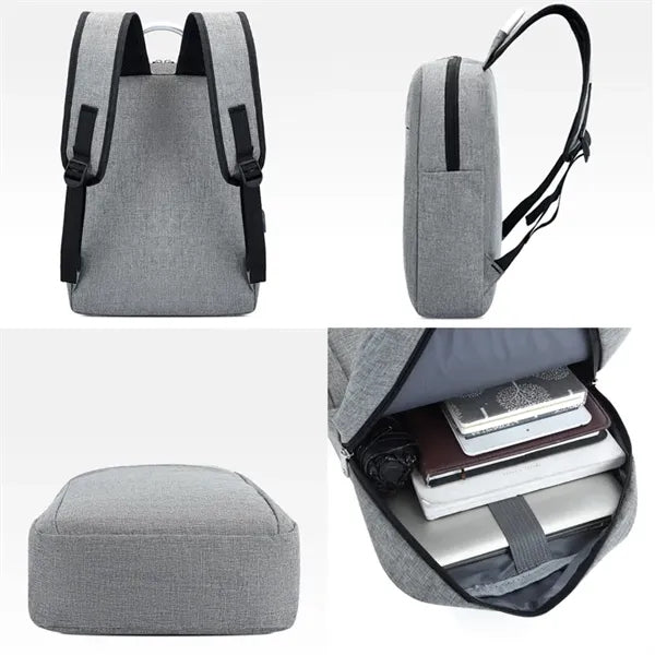 Large Business Laptop Backpack w/Aluminum Handle 15.6"