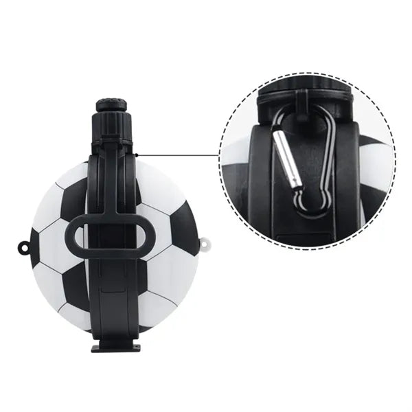 Football Shaped Collapsible Water Bottle, 19.8 oz.
