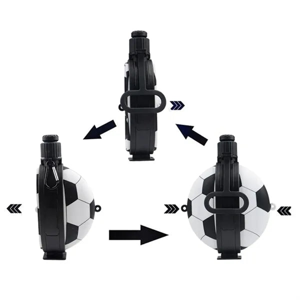 Football Shaped Collapsible Water Bottle, 19.8 oz.
