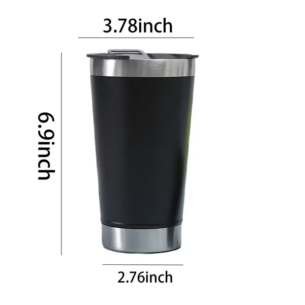 Stainless Steel Beer Mug with Bottle Opener,Keep cold or Hot