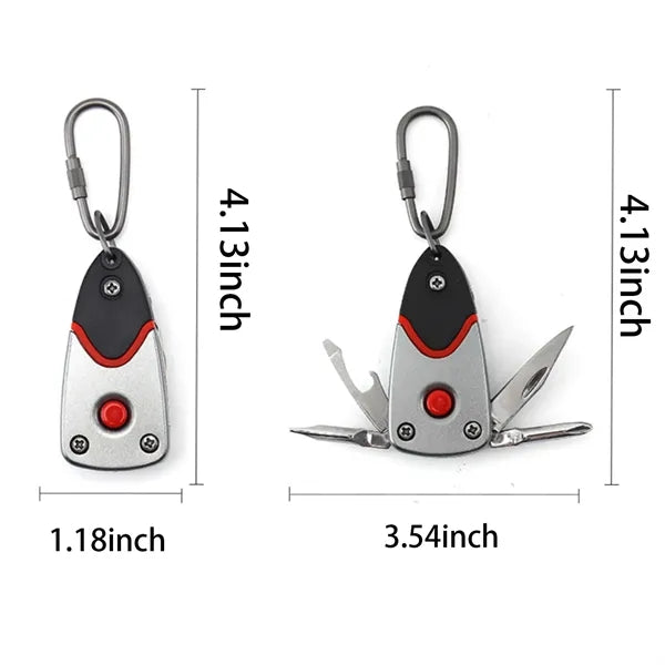 Outdoor KeychainMulti-function Tools with Screwdriver