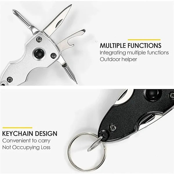 Outdoor KeychainMulti-function Tools with Screwdriver
