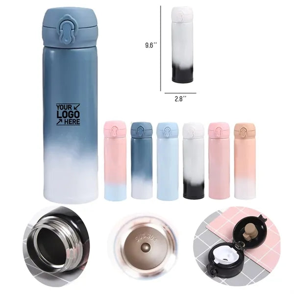 Keeps Drinks Hot & Cold Stainless Steel Thermos Water Bottle