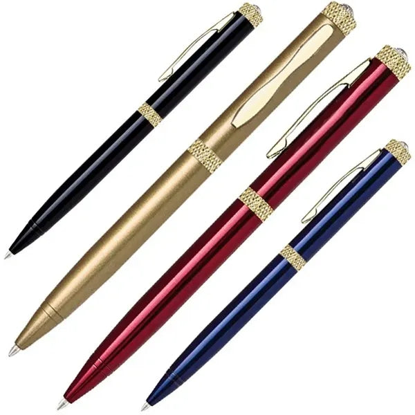 Diamond- Twist Action Brass Ballpoint Pen