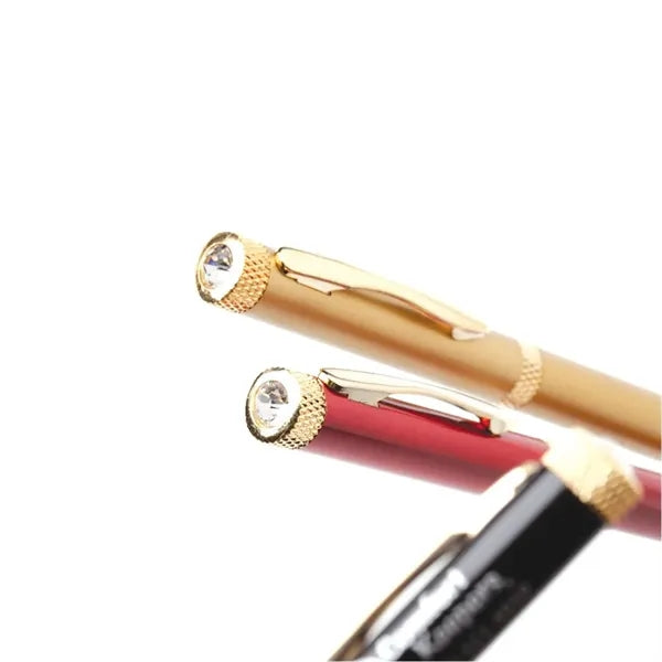 Diamond- Twist Action Brass Ballpoint Pen
