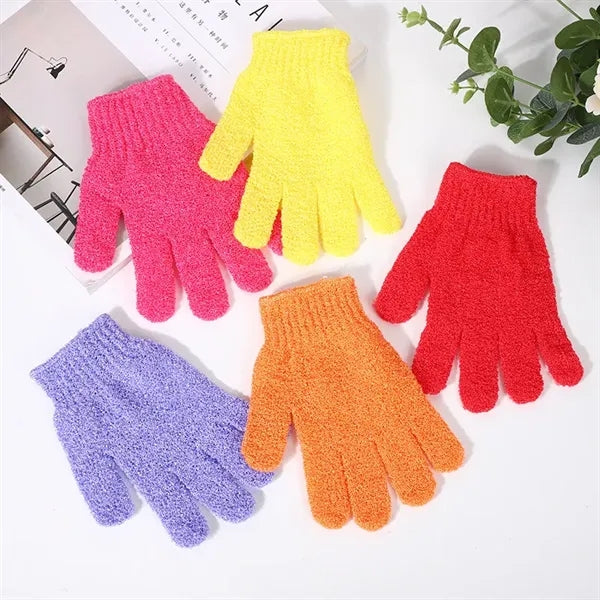 Exfoliating gloves