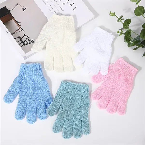 Exfoliating gloves