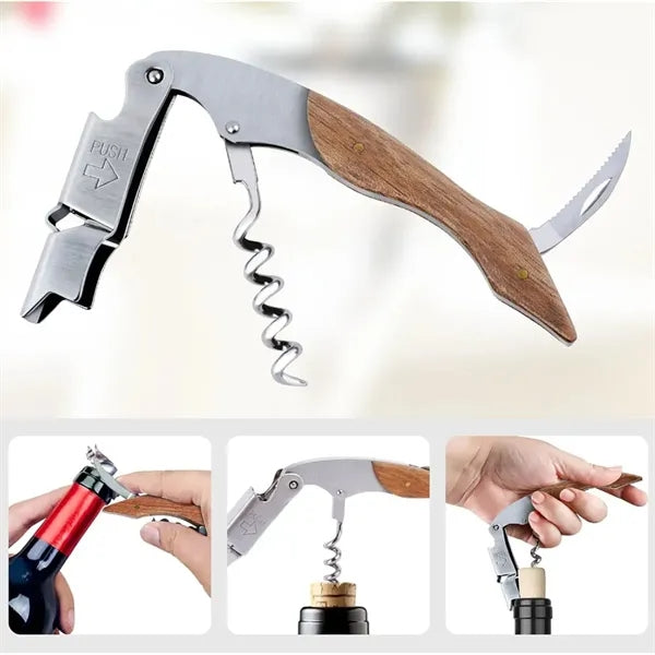 Stainless Steel Bottle Opener Waiters Corkscrew for Wine