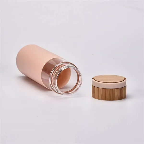 Glass Water Bottle Travel Infuser Mug with Silicone Sleeve