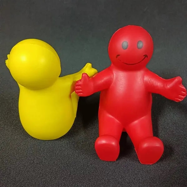 Squeezable Smile Face Guy Phone Holders