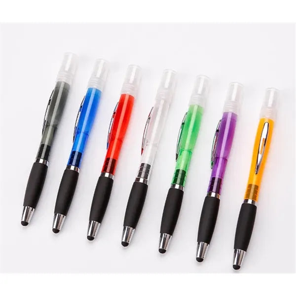 Touch screen spray plastic ballpoint pen