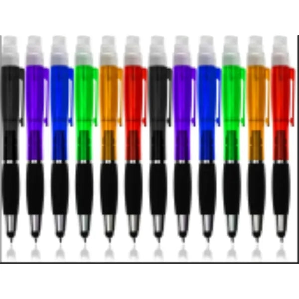 Touch screen spray plastic ballpoint pen