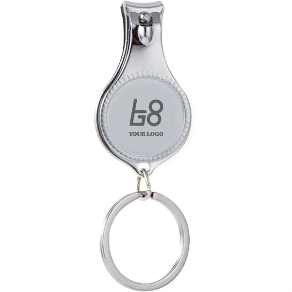 Multifunctional Bottle Opener Nail Clippers Keychain