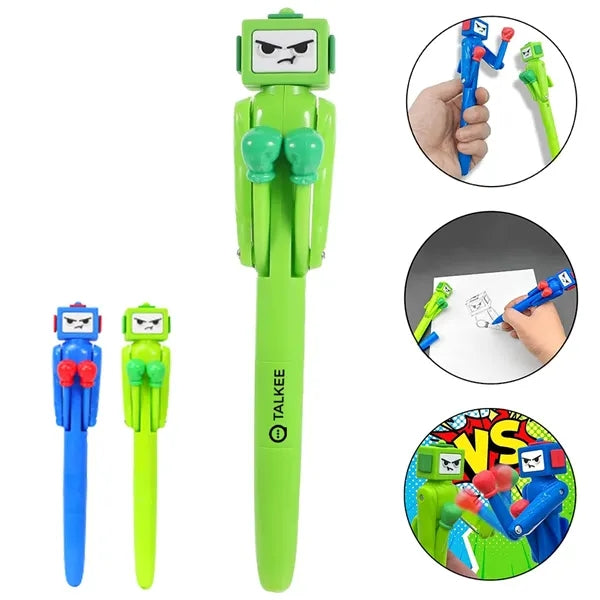 Funny Boxing Ballpoint Pen Robot