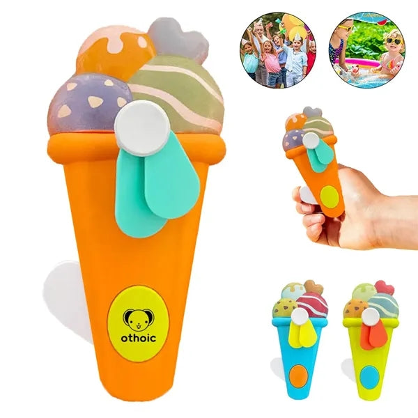 Mini Ice Cream Manual Press Cooling Fan