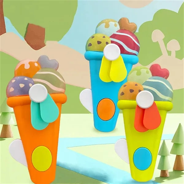 Mini Ice Cream Manual Press Cooling Fan
