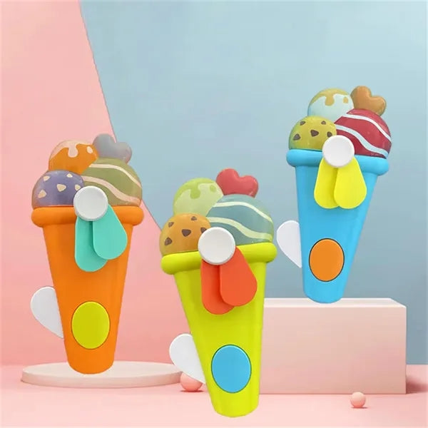 Mini Ice Cream Manual Press Cooling Fan