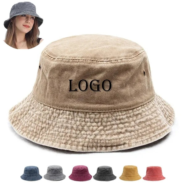 Vintage Denim Sun Hat