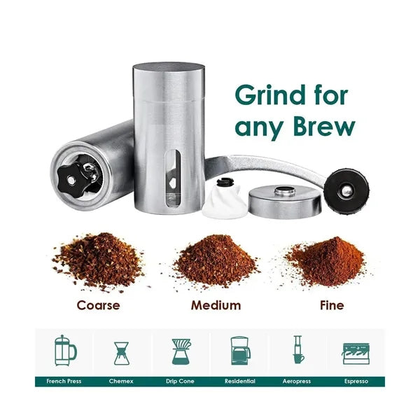 Portable Stainless Steel Manual Coffee Grinder