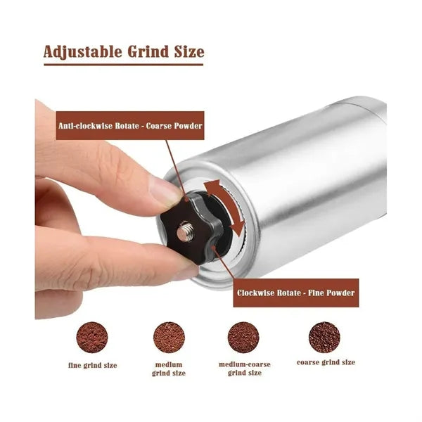 Portable Stainless Steel Manual Coffee Grinder