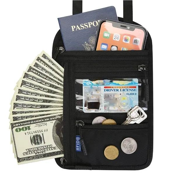 Multi-function Passport Holder Neck Pouch