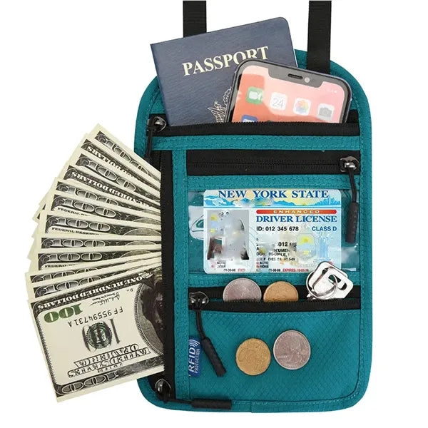Multi-function Passport Holder Neck Pouch