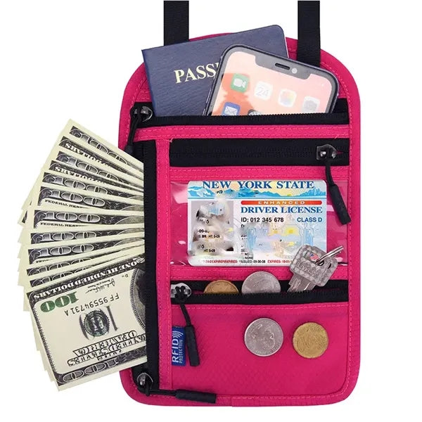 Multi-function Passport Holder Neck Pouch