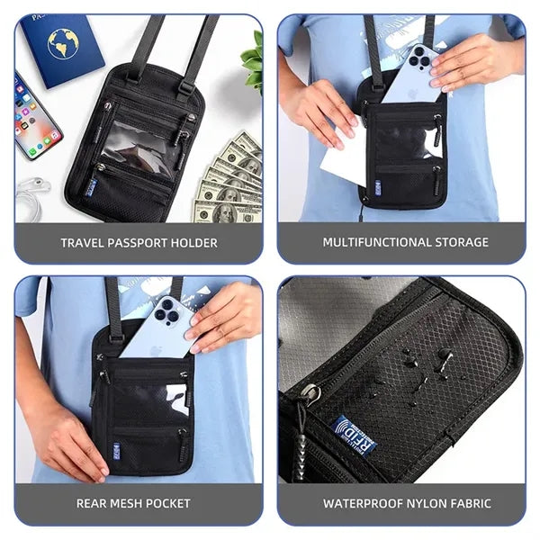 Multi-function Passport Holder Neck Pouch