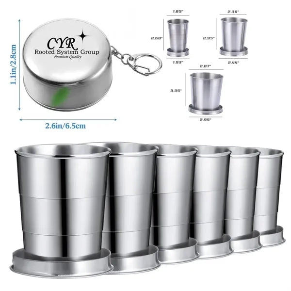 Stainless Steel Outdoor Camping Collapsible Cup