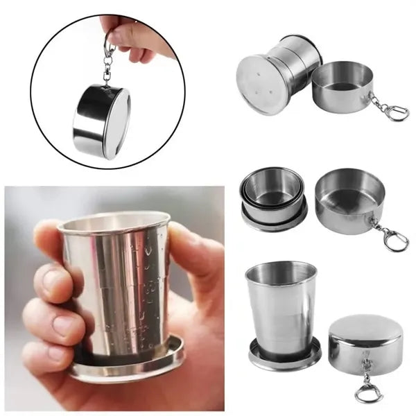Stainless Steel Outdoor Camping Collapsible Cup