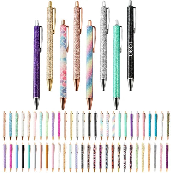 1.0mm Glitter Retractable Gel Pen