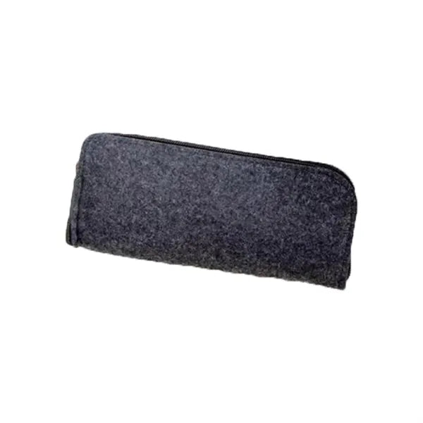Flat Style Felt Pencil Pouch Bag With Zipper