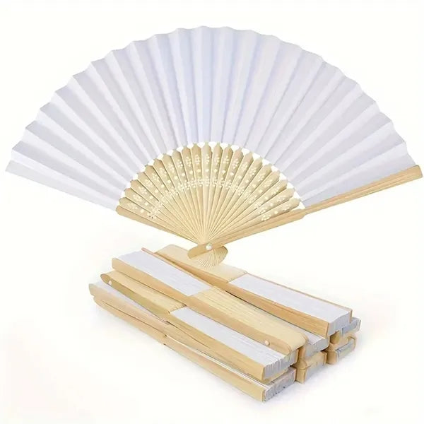 Handheld Paper Fan Foldable Wedding Gifts