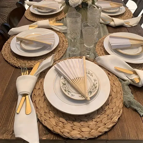 Handheld Paper Fan Foldable Wedding Gifts