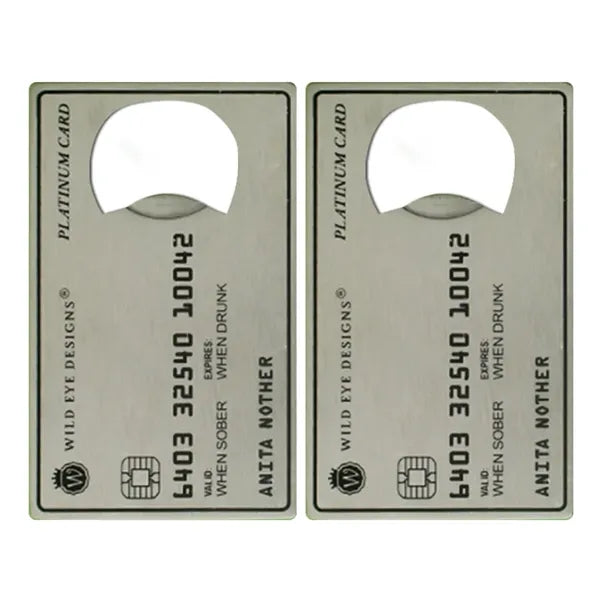 Platinum Card Shaped Bottle Opener