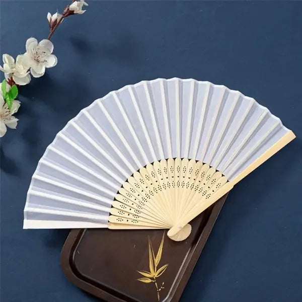 Folding Bamboo Fan Wedding Portable